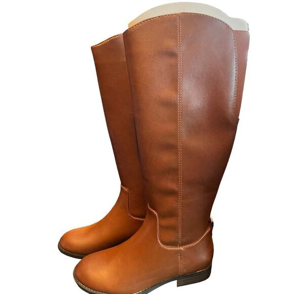 Universal Threads Calf High Brown Boots NWOT Size 5.5 - Picture 4 of 4